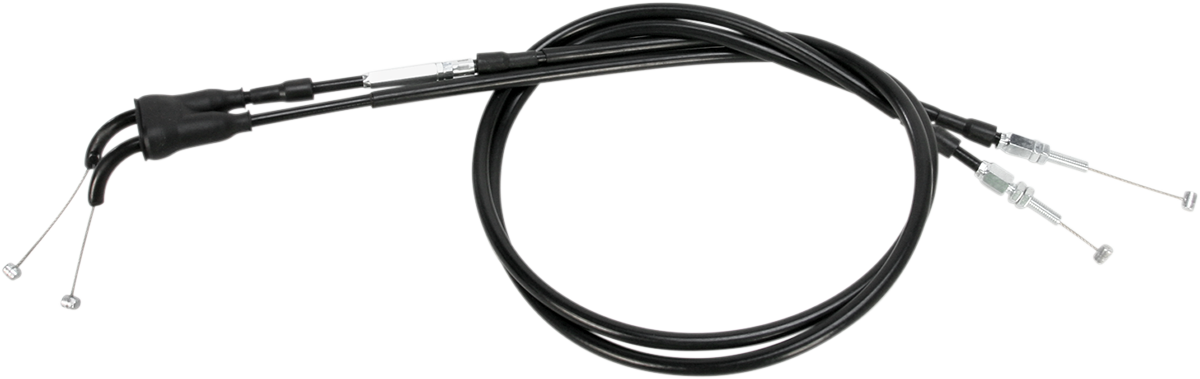 Black Vinyl Throttle Cable - Push/Pull - '05-'12 Suzuki RM