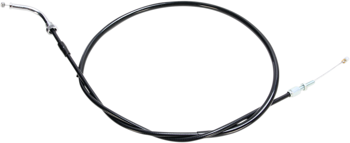 Black Vinyl Throttle Cable - Push - +8" - '04-'09 VT750C