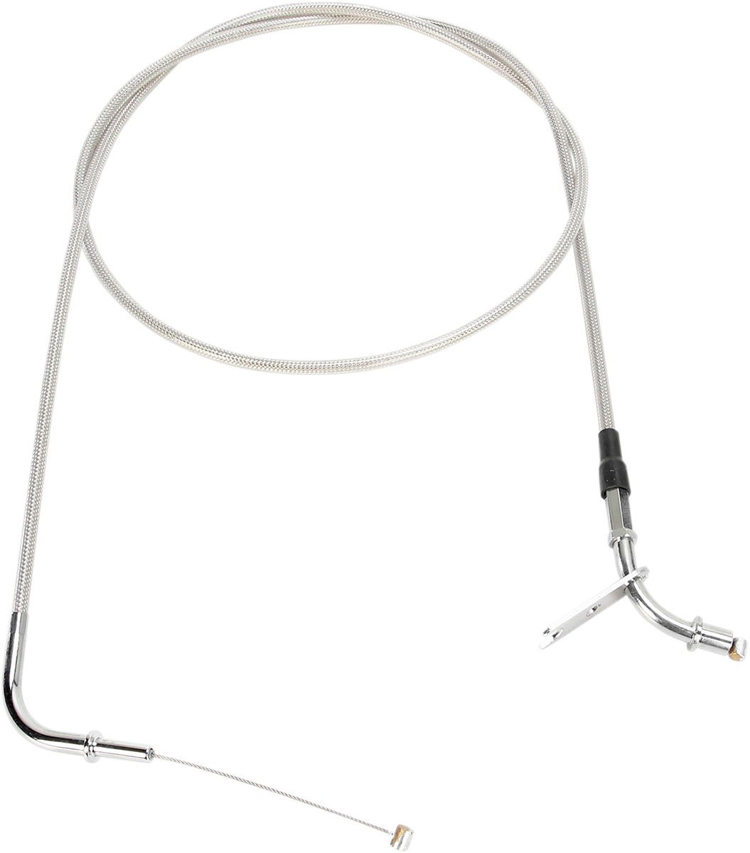 Armor Coat Stainless Steel Throttle/Idle Cable for Cruisers - Pull - 1600 Vulcan