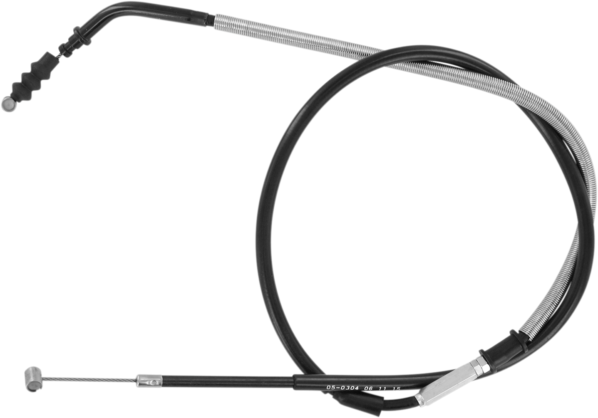 Black Vinyl Clutch Cable - +2" - Yamaha