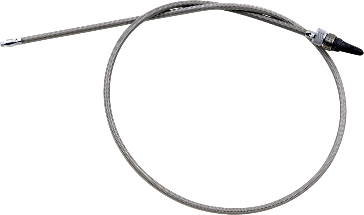 Armor Coat Braided Stainless Steel Speedometer Cable for Harley-Davidson - 46"
