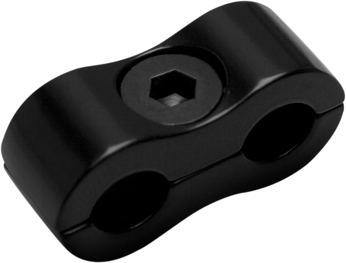 Cable Clamp - Dual - Black