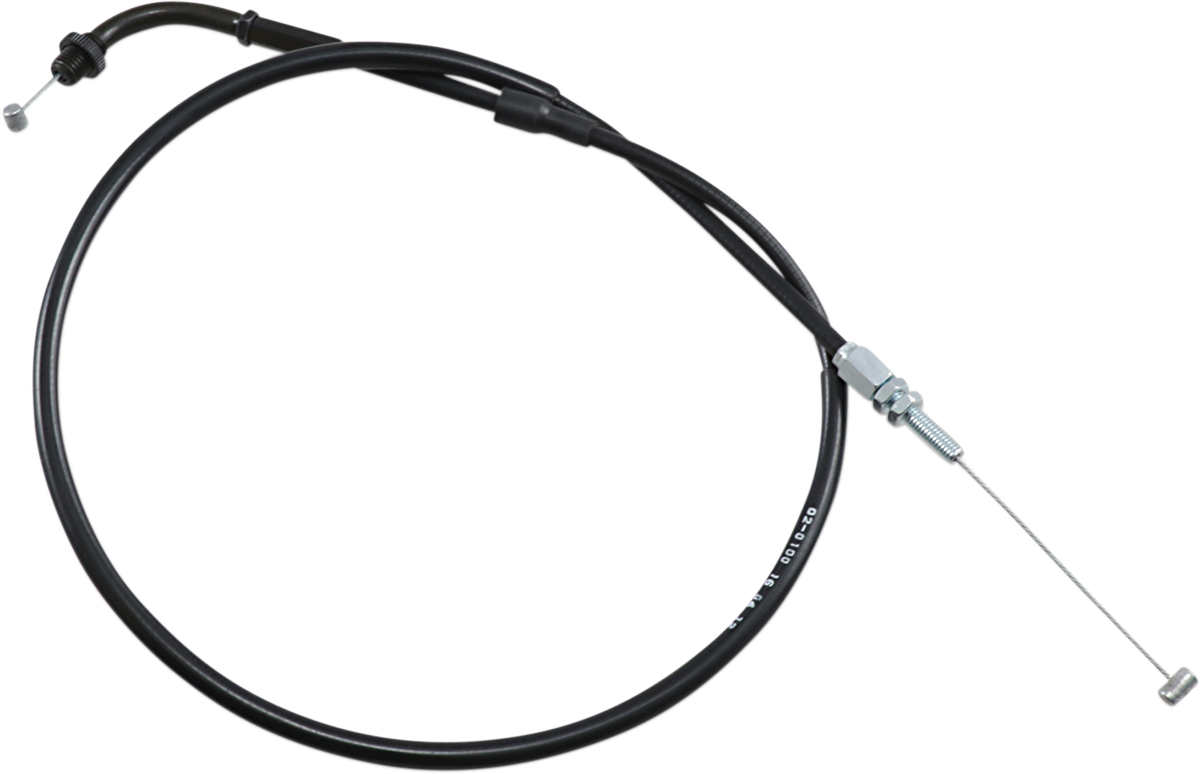 Black Vinyl Throttle Cable - Pull - '82-'85 Honda