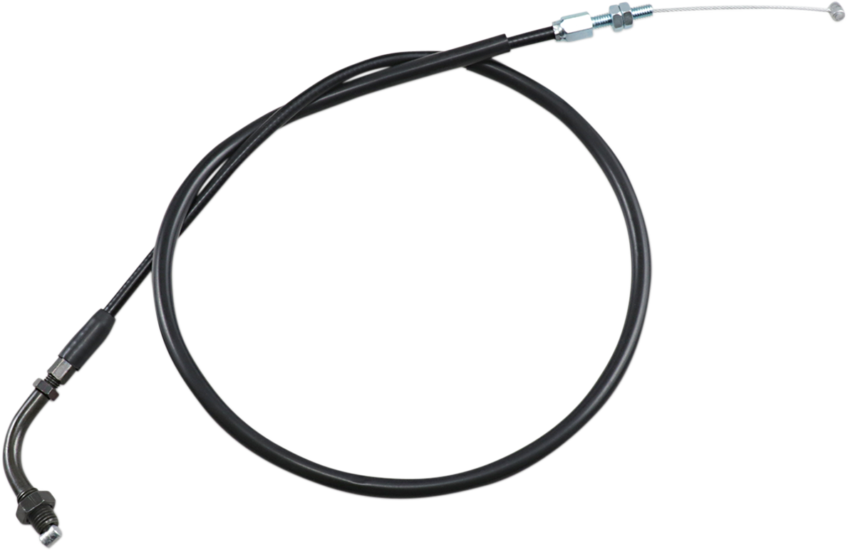Black Vinyl Throttle Cable - Pull - '75-'80 Honda/Kawasaki