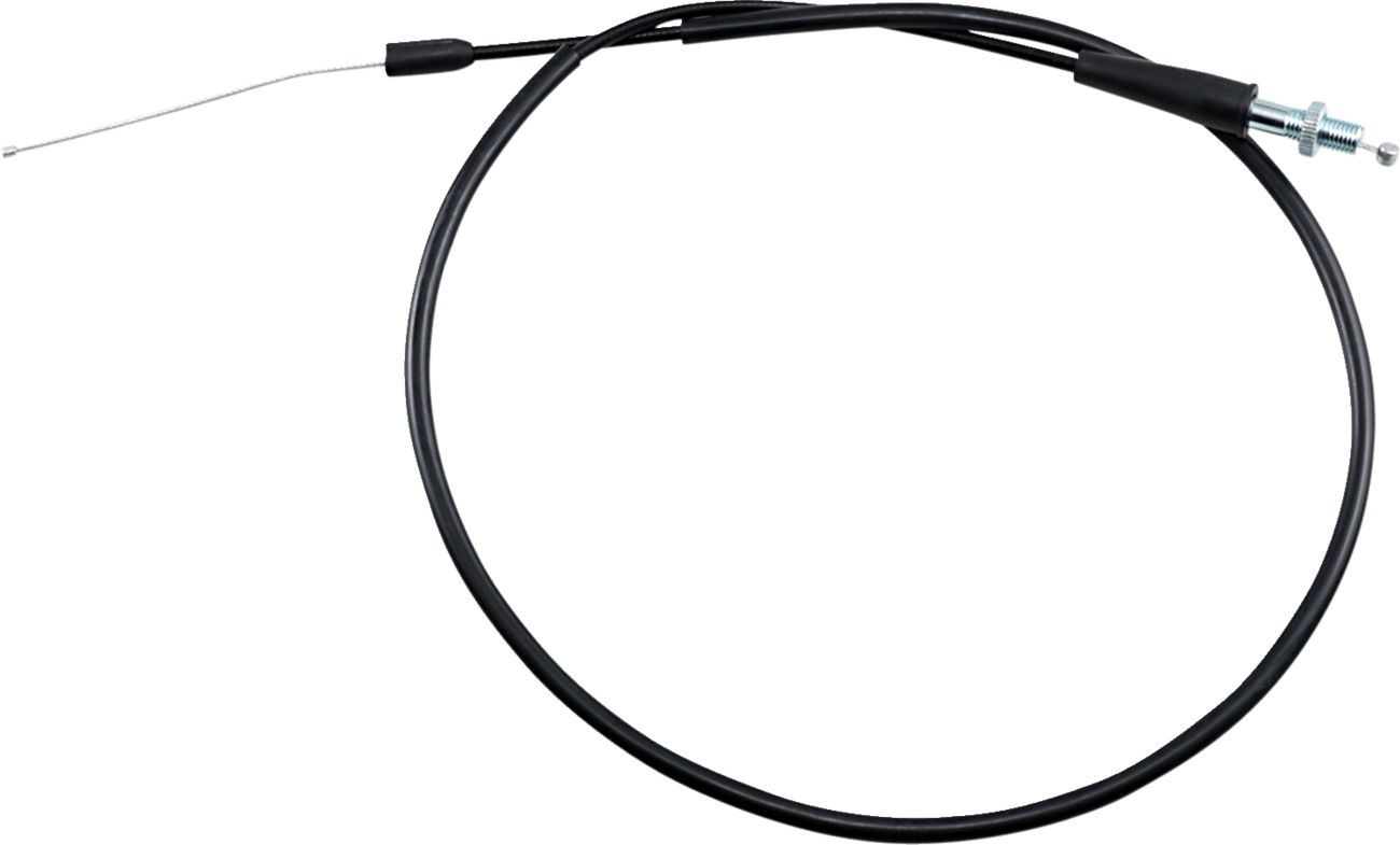 Black Vinyl Throttle Cable - Pull - +4" - '81-'14 GasGas/Honda/KTM/Suzuki