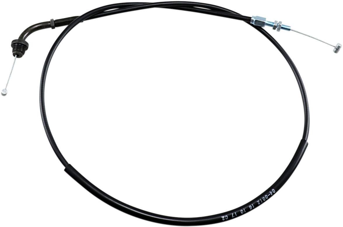 Black Vinyl Throttle Cable - Pull - '79-'91 Suzuki GS