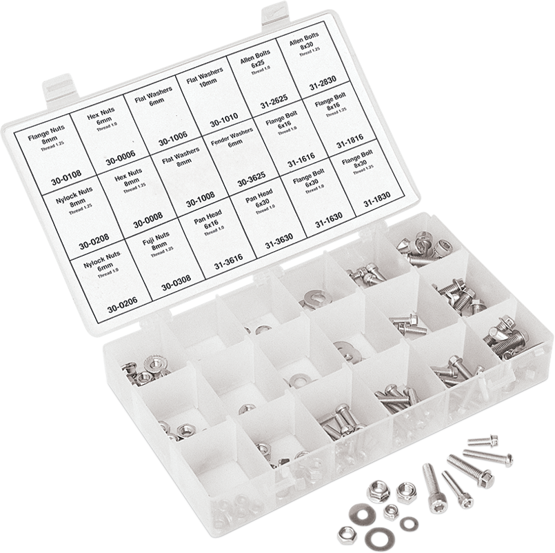 Hardware Kit - Bike Repair/Metric - 180 Piece