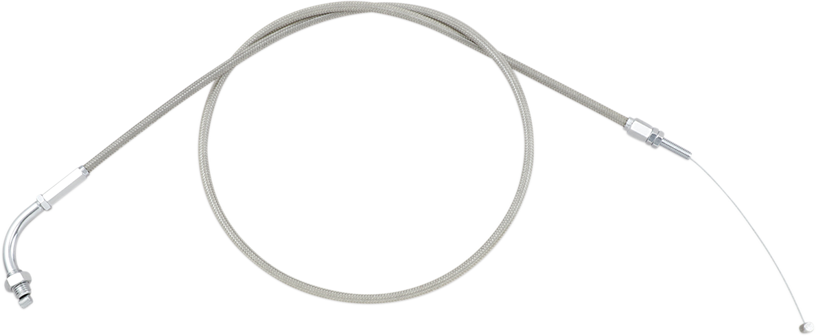 Armor Coat Stainless Steel Throttle/Idle Cable for Cruisers - Pull - VT600/750C