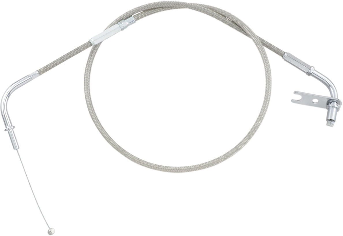 Armor Coat Stainless Steel Throttle/Idle Cable for Cruisers - Pull - Vulcan