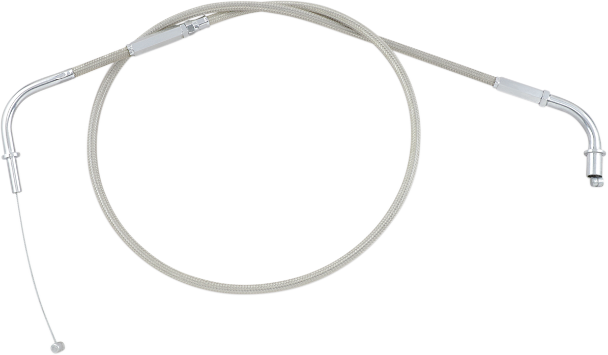 Armor Coat Stainless Steel Throttle/Idle Cable for Cruisers - Push - Vulcan