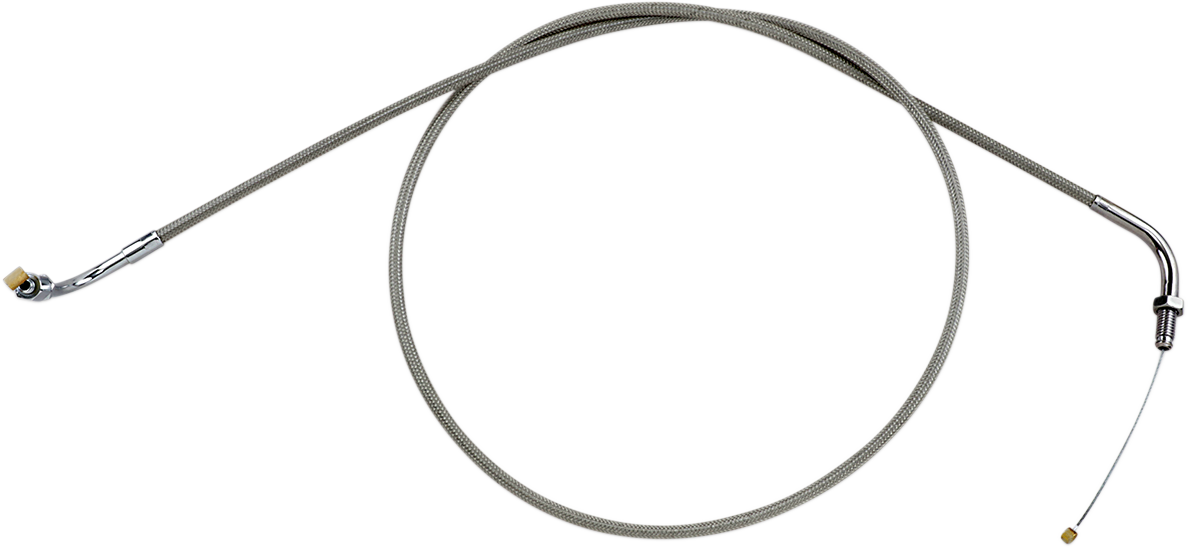 Armor Coat Stainless Steel Throttle/Idle Cable for Cruisers - Push - Royal Star