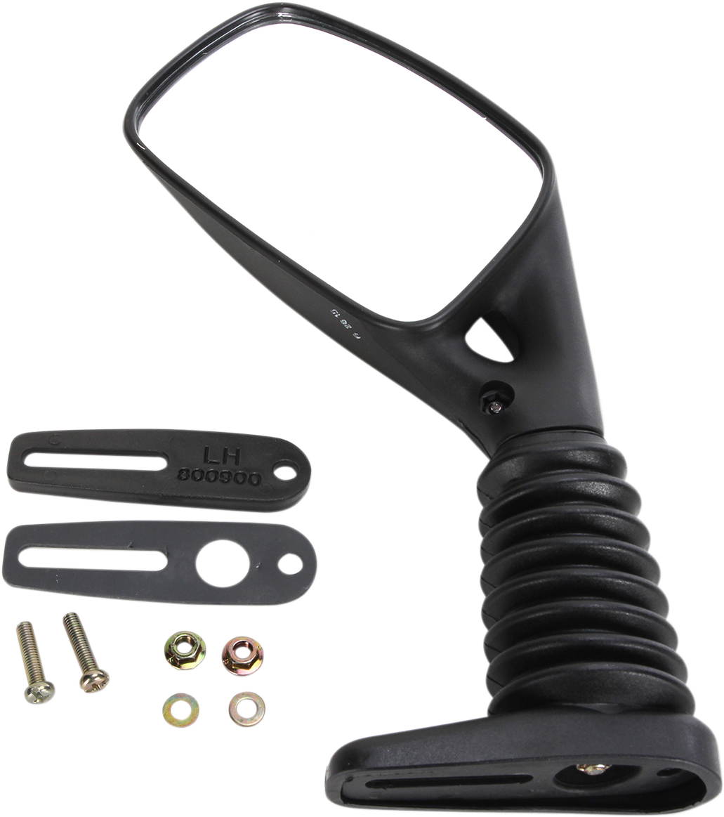 Mirror - ZX - Side View - Rectangle - Black - Left - Each