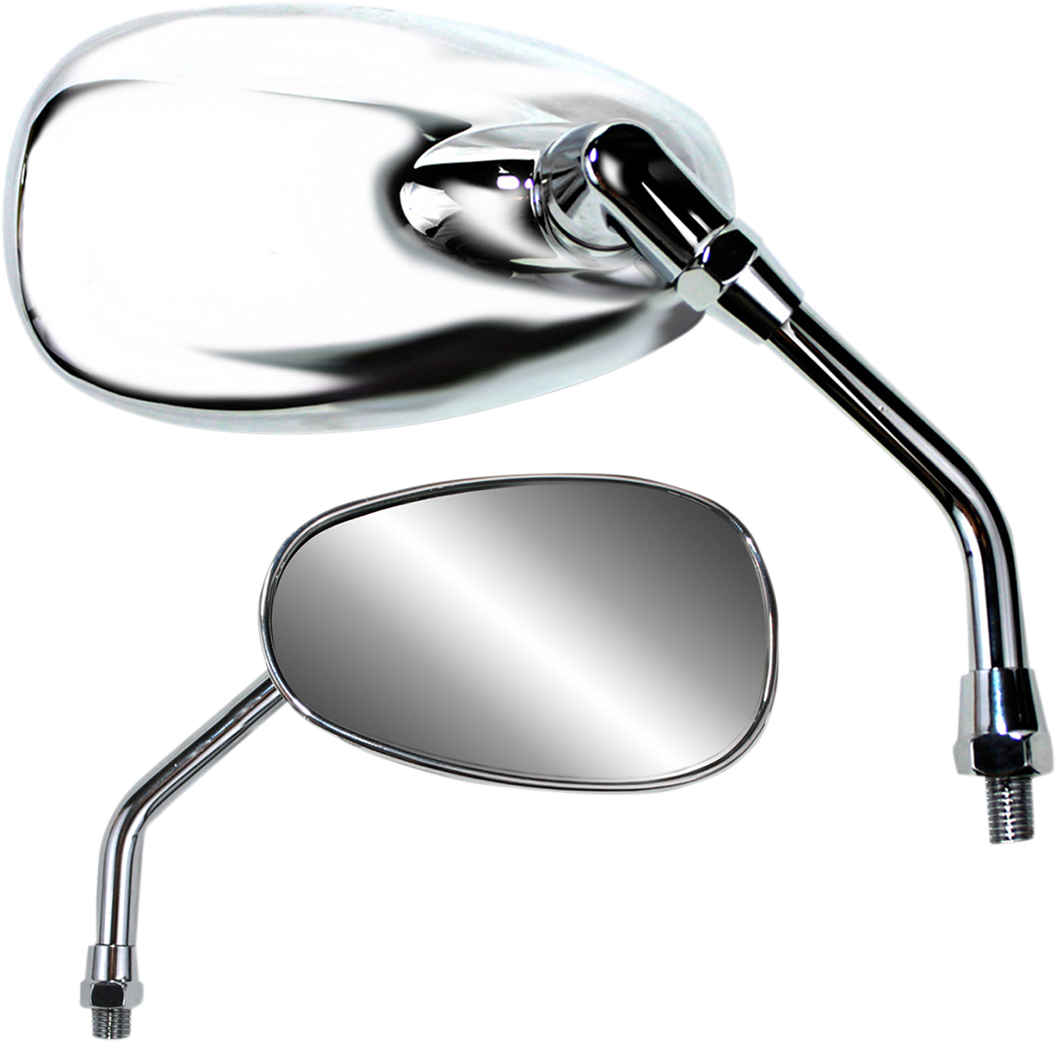 Mirror - American-Style/Standard - Side View - Oval - Chrome - 5-1/2" - Each