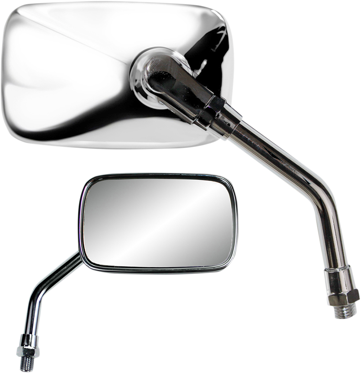 Mirror - Mini - Side View - Rectangle - Chrome - M10x1.25 - Each