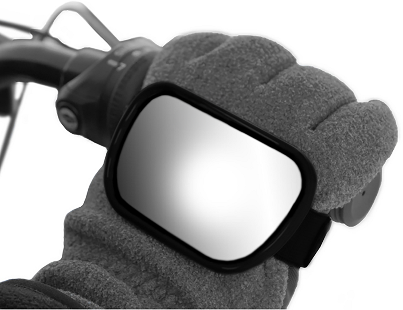 Mirror - Hand - Rectangle - Black