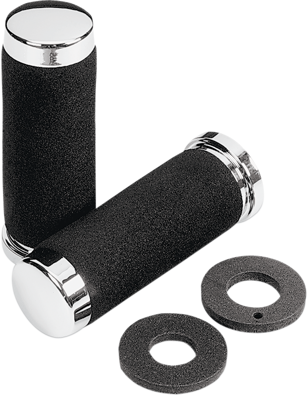 Cruiser Grips - Foam - 1" - 130 mm - Chrome