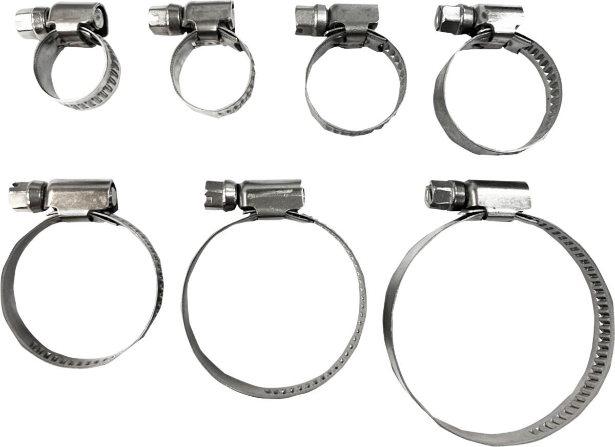 Hose Clamps - Embossed - 8-12 mm - 10 Pack