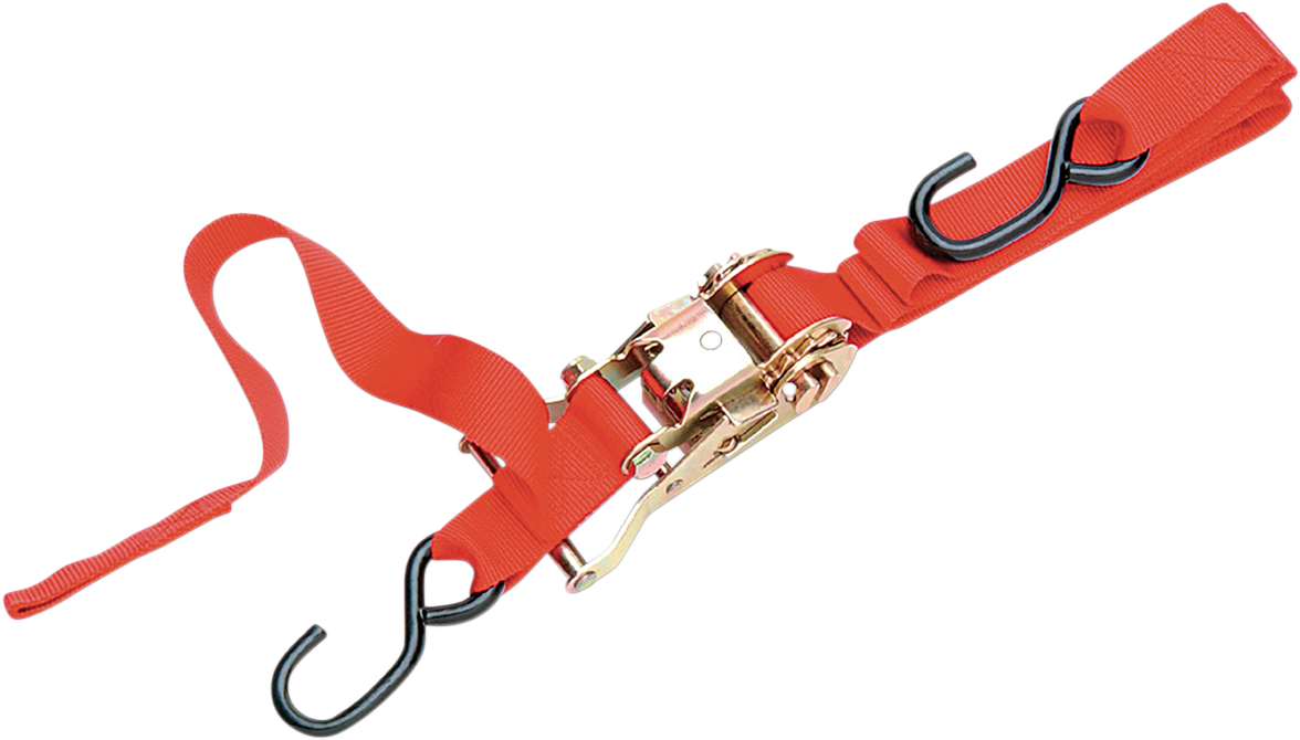 1" Ratchet Tied Down - Assist - Red