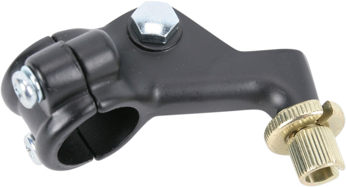 Two-Piece Black Lever Holder - Left