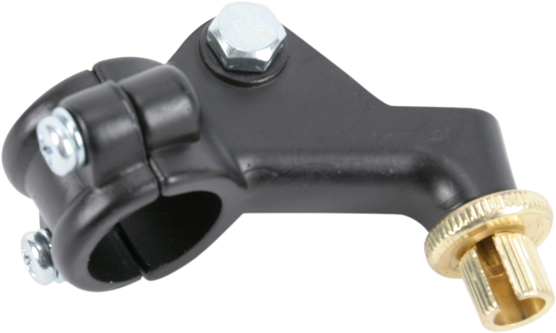 Two-Piece Black Lever Holder - Left