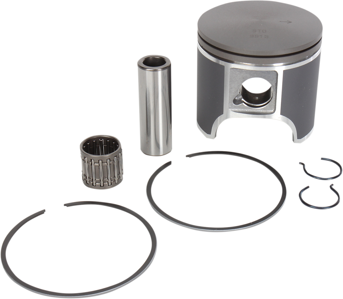 Piston Kit - 76.00 mm - 550F Engine Type - Twin Cylinder - Ski-Doo