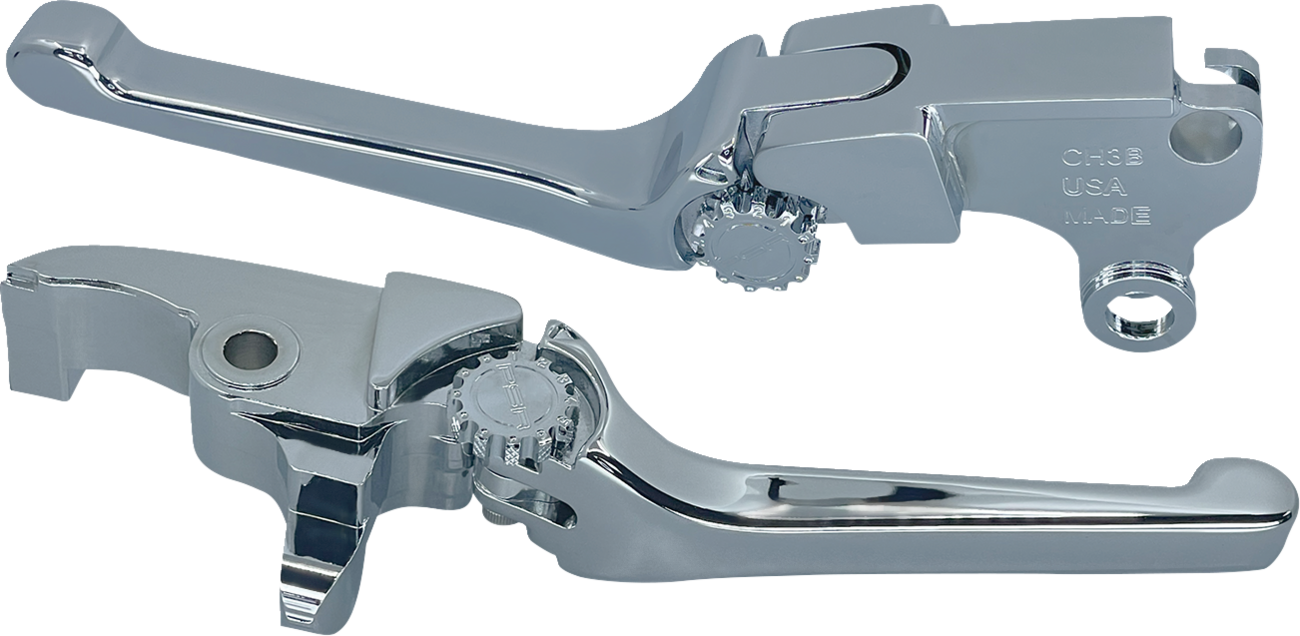 Anthem Adjustable Clutch Lever for Harley Models - Chrome