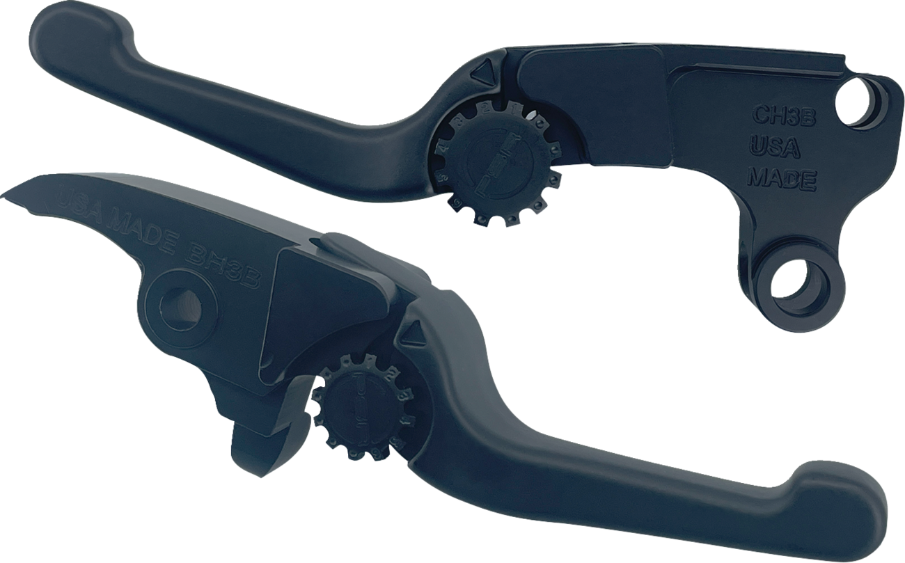 Anthem Adjustable Lever Set for Harley Models - Short - Black