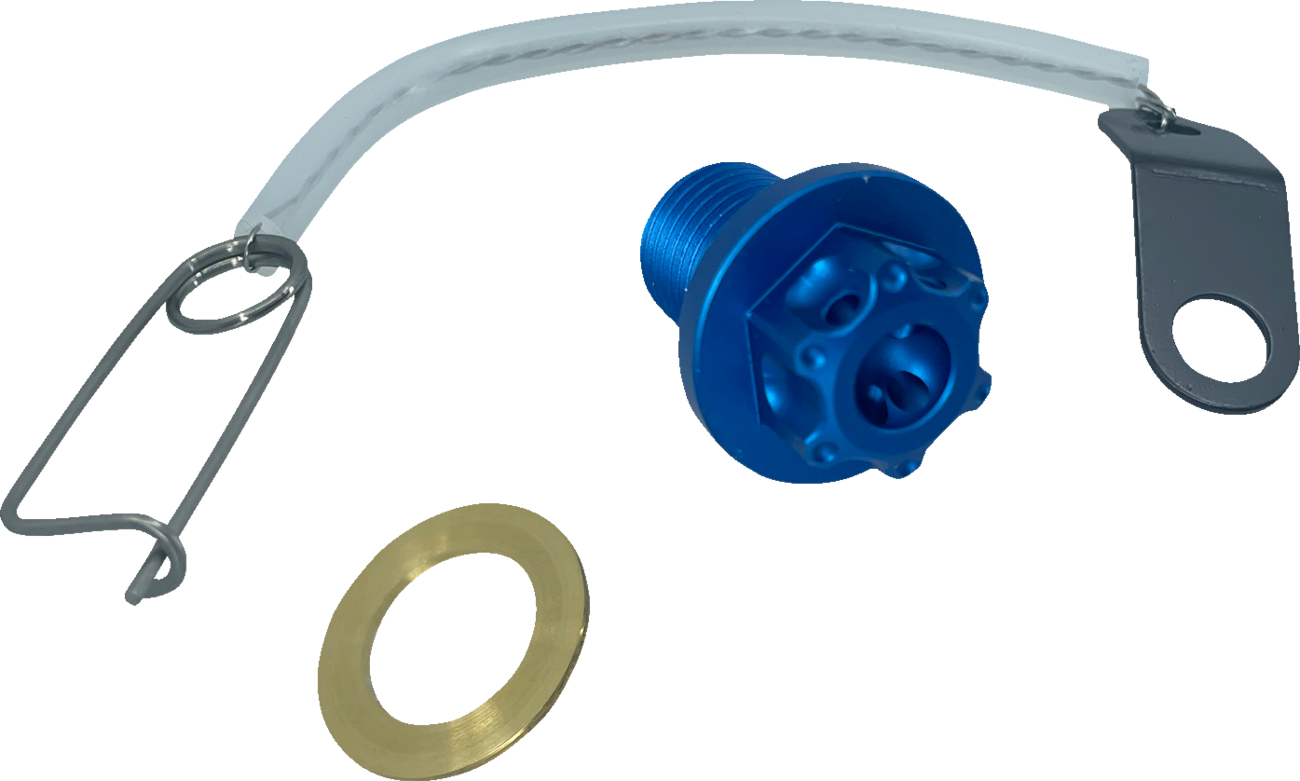Magnetic Drain Plug - M12 x 1.25 x 17 mm - Blue - Kawasaki | Suzuki