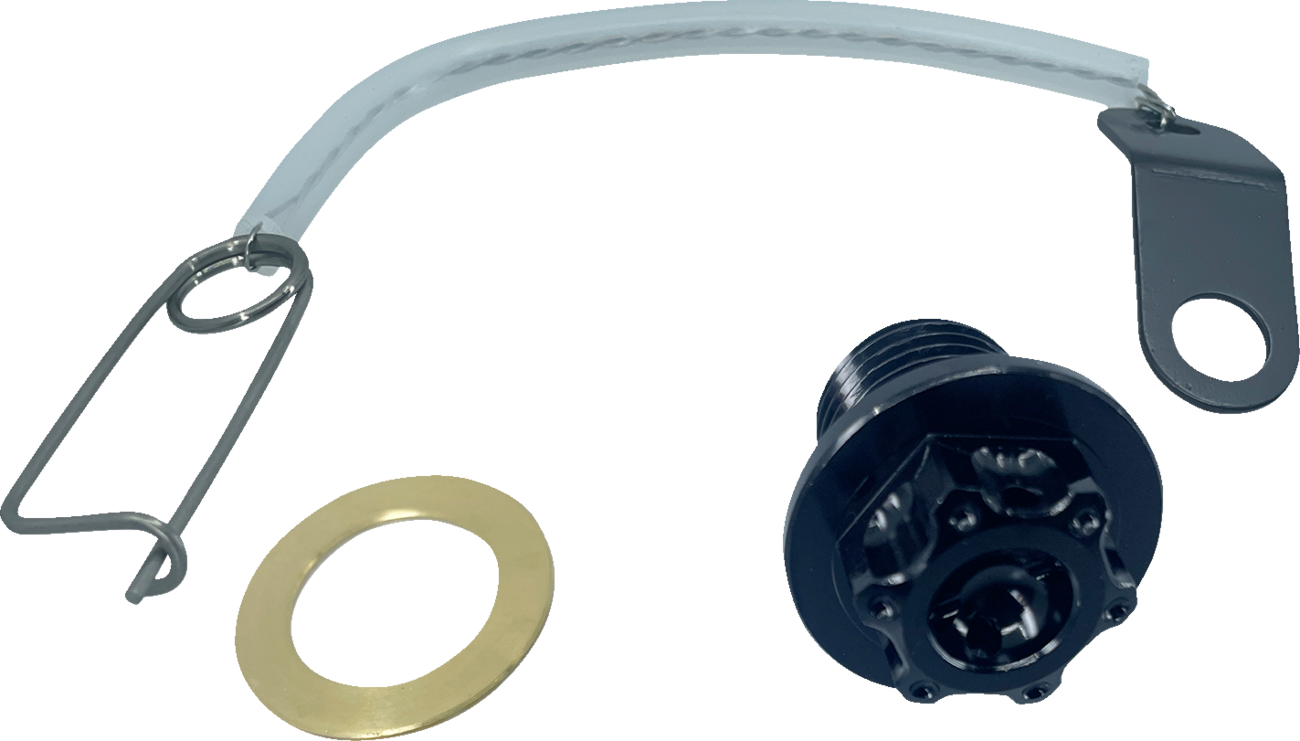 Magnetic Drain Plug - M14 x 1.50 - Black - Yamaha