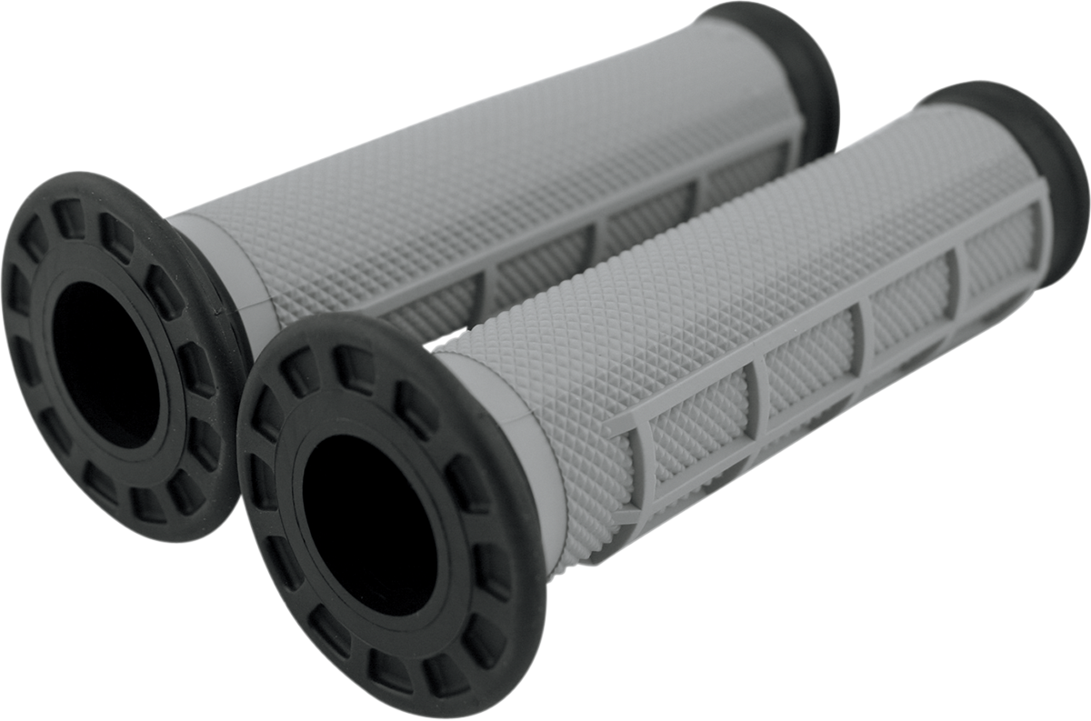 Dual-Compound ATV Grips - Half Waffle - Black