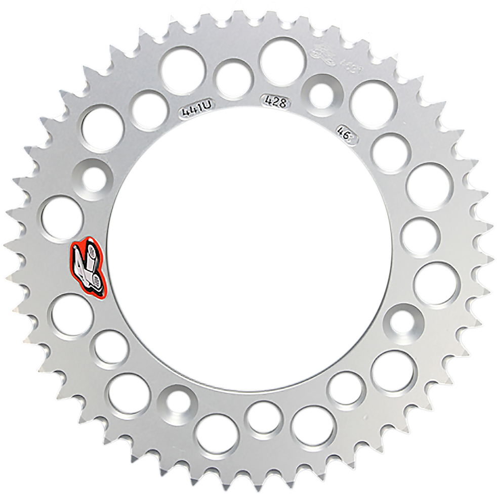 Rear Sprocket - Aluminum - 46 Tooth - Silver - Gas Gas/Husqvarna/KTM