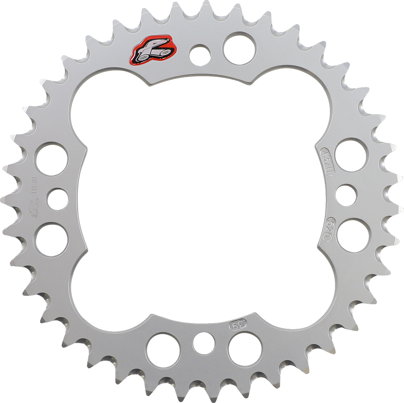 Rear Sprocket - Aluminum - 39 Tooth - Silver - Yamaha