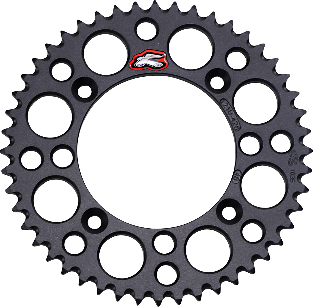 Rear Sprocket - Aluminum - 48 Tooth - Black - Suzuki/Yamaha