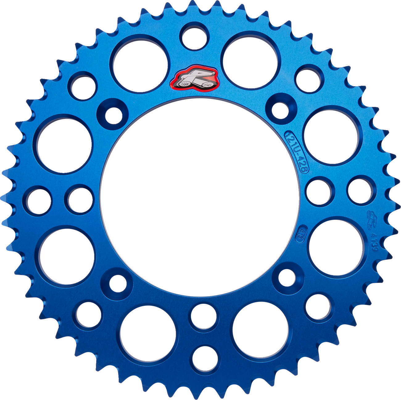 Rear Sprocket - Aluminum - 49 Tooth - Blue - Suzuki/Yamaha