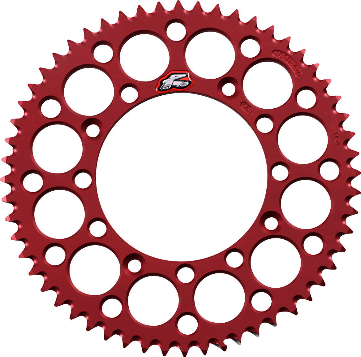 Rear Sprocket - Aluminum - 56 Tooth - Red - Honda