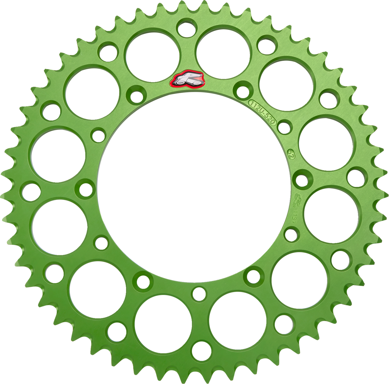 Rear Sprocket - Aluminum - 52 Tooth - Green - Kawasaki
