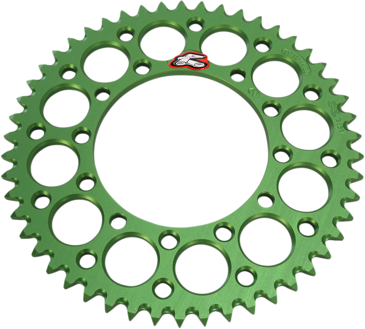 Rear Sprocket - Aluminum - 50 Tooth - Green - Kawasaki