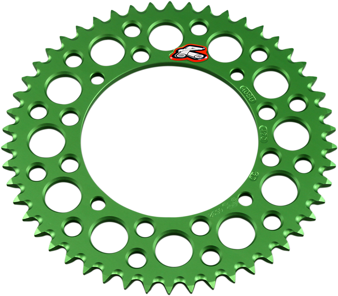Rear Sprocket - Aluminum - 50 Tooth - Green - Kawasaki/Suzuki
