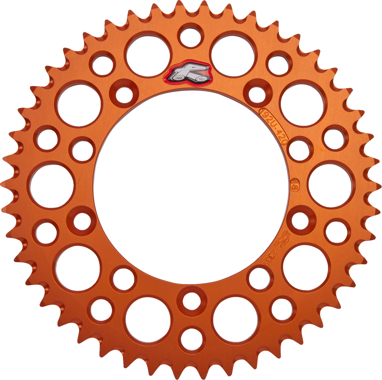 Rear Sprocket - Aluminum - 46 Tooth - Orange - Gas Gas/Husqvarna/KTM
