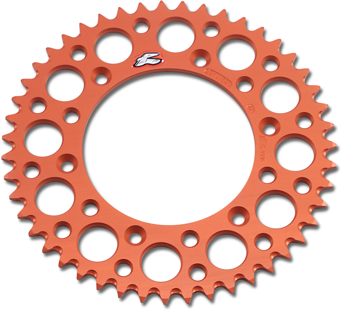 Rear Sprocket - Aluminum - 47 Tooth - Orange