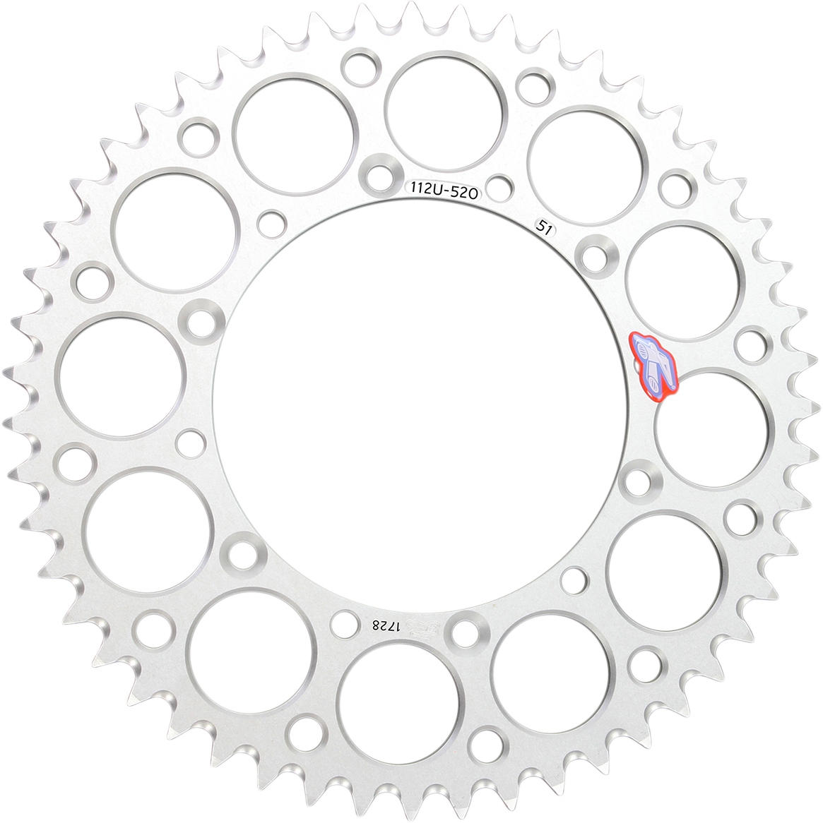 Rear Sprocket - Aluminum - 51 Tooth - Silver - Kawasaki