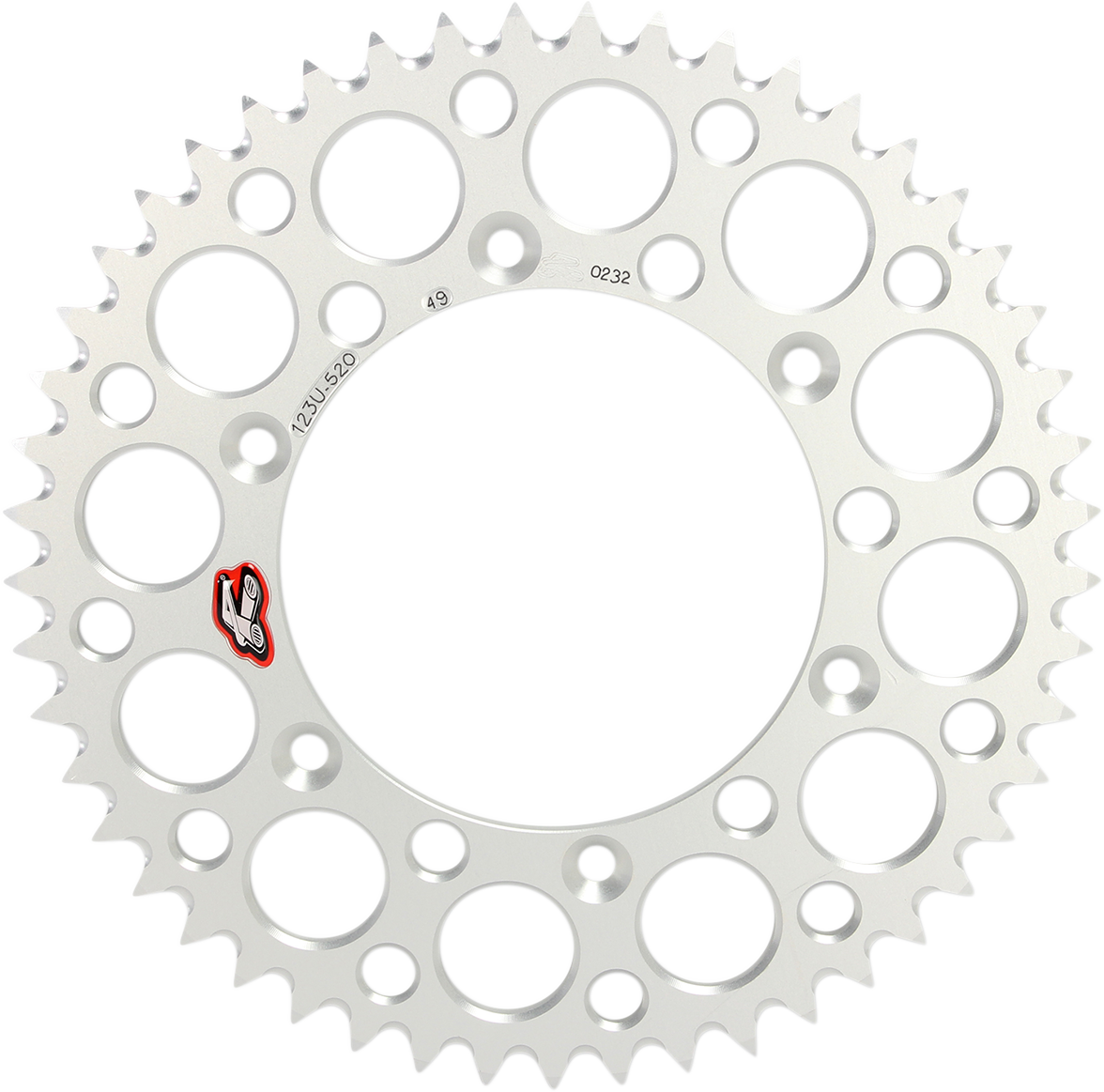 Rear Sprocket - Aluminum - 49 Tooth - Silver - Suzuki