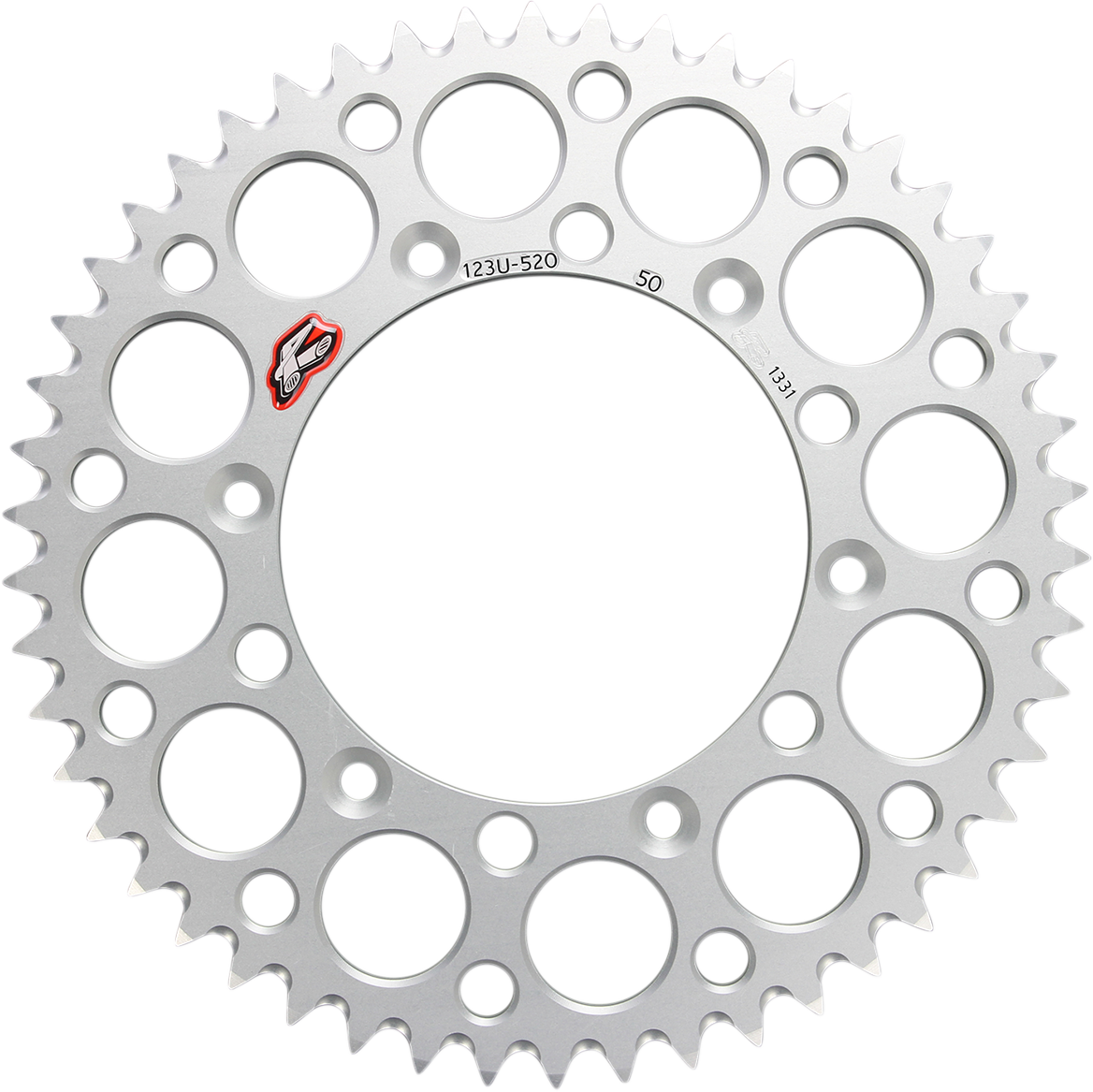 Rear Sprocket - Aluminum - 50 Tooth - Silver - Suzuki