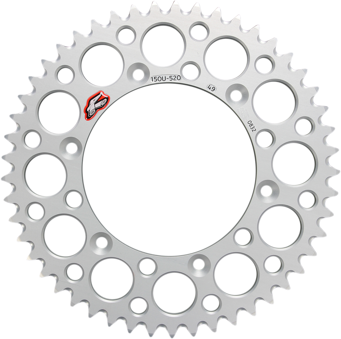 Rear Sprocket - Aluminum - 49 Tooth - Silver - Yamaha
