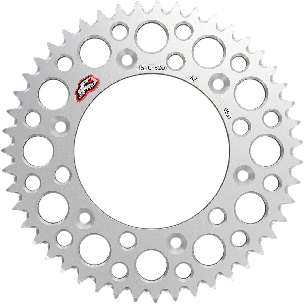 Rear Sprocket - Aluminum - 47 Tooth - Silver - Honda