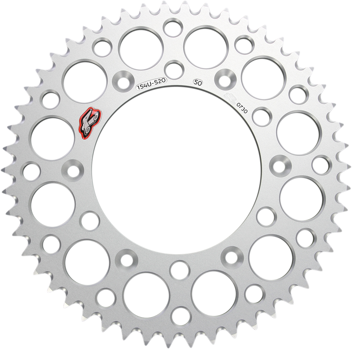 Rear Sprocket - Aluminum - 50 Tooth - Silver - Honda