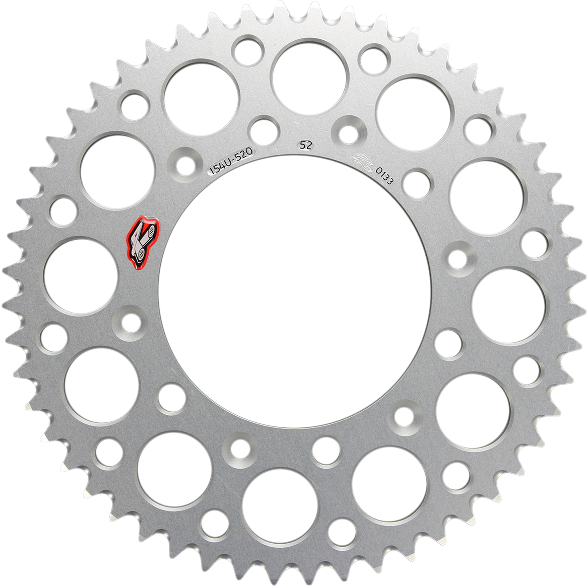 Rear Sprocket - Aluminum - 52 Tooth - Silver - Honda