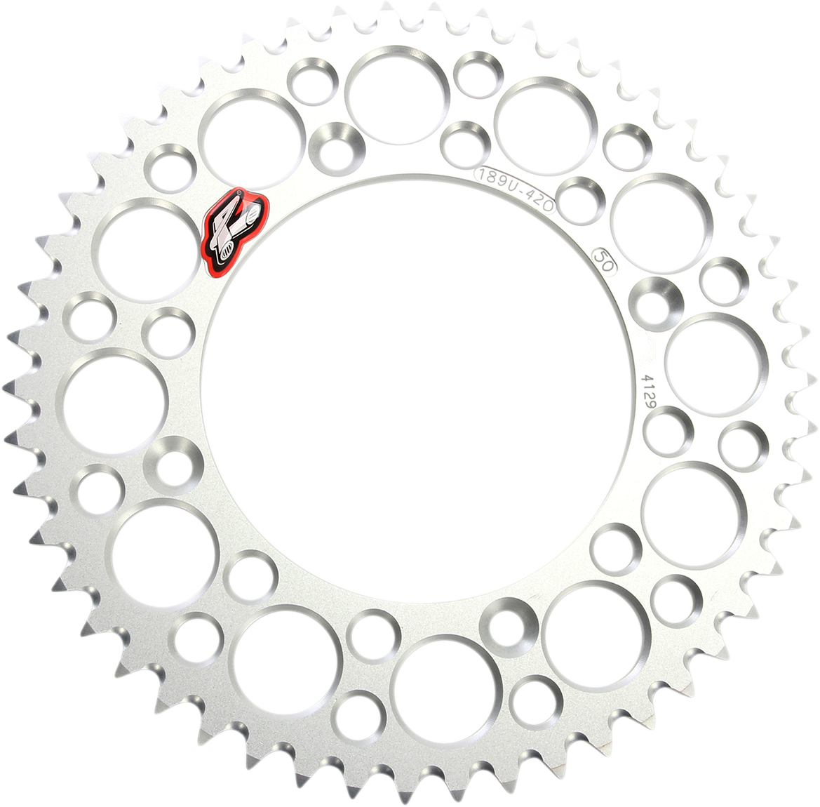 Rear Sprocket - Aluminum - 50 Tooth - Silver - Honda