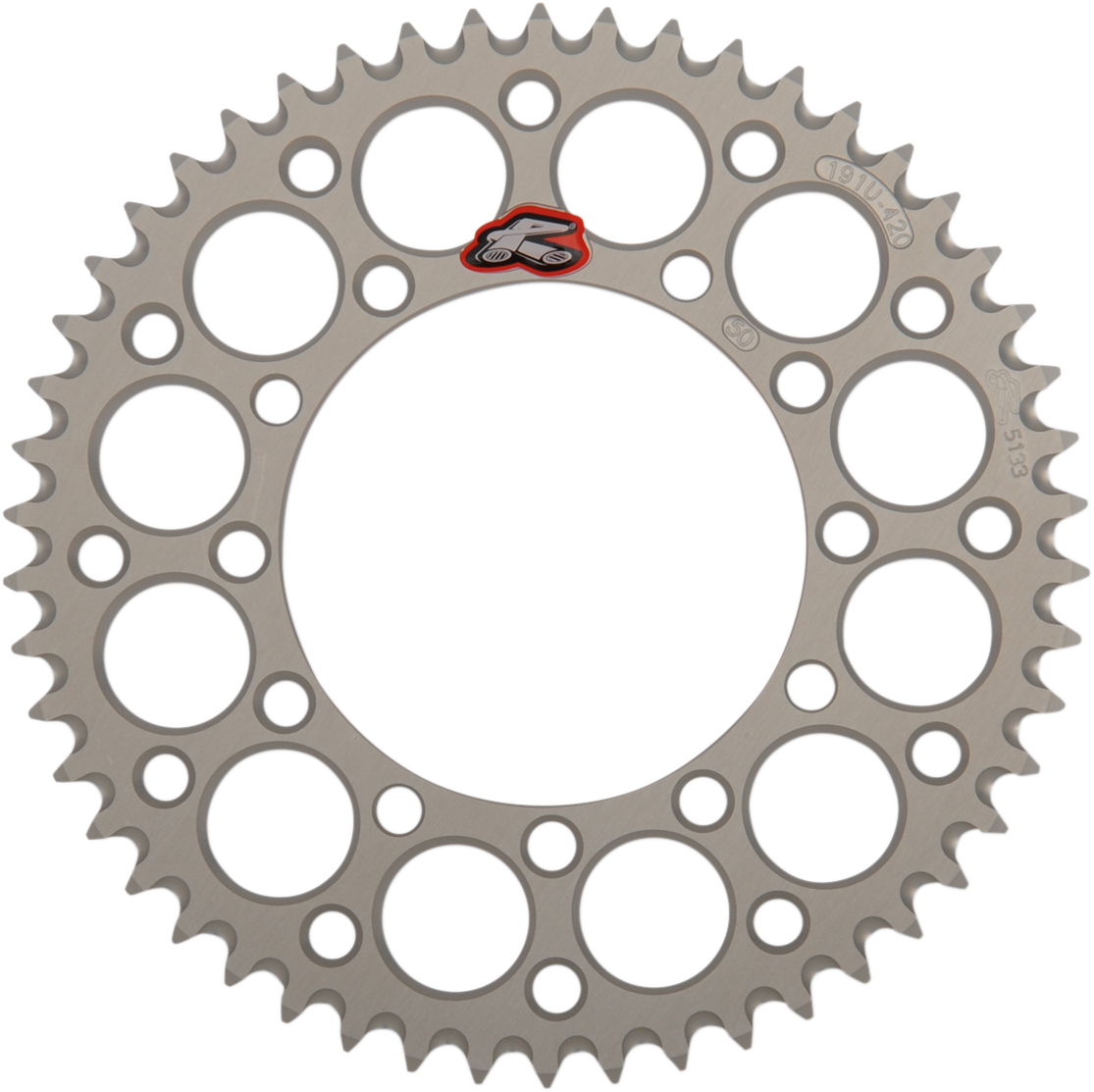 Rear Sprocket - Aluminum - 50 Tooth - Silver - Kawasaki