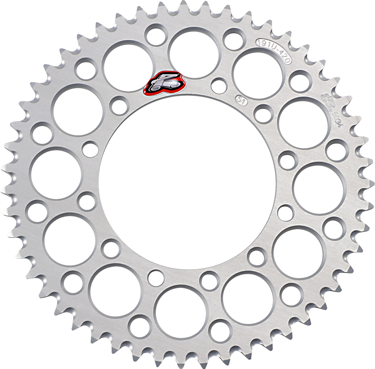 Rear Sprocket - Aluminum - 51 Tooth - Silver - Kawasaki